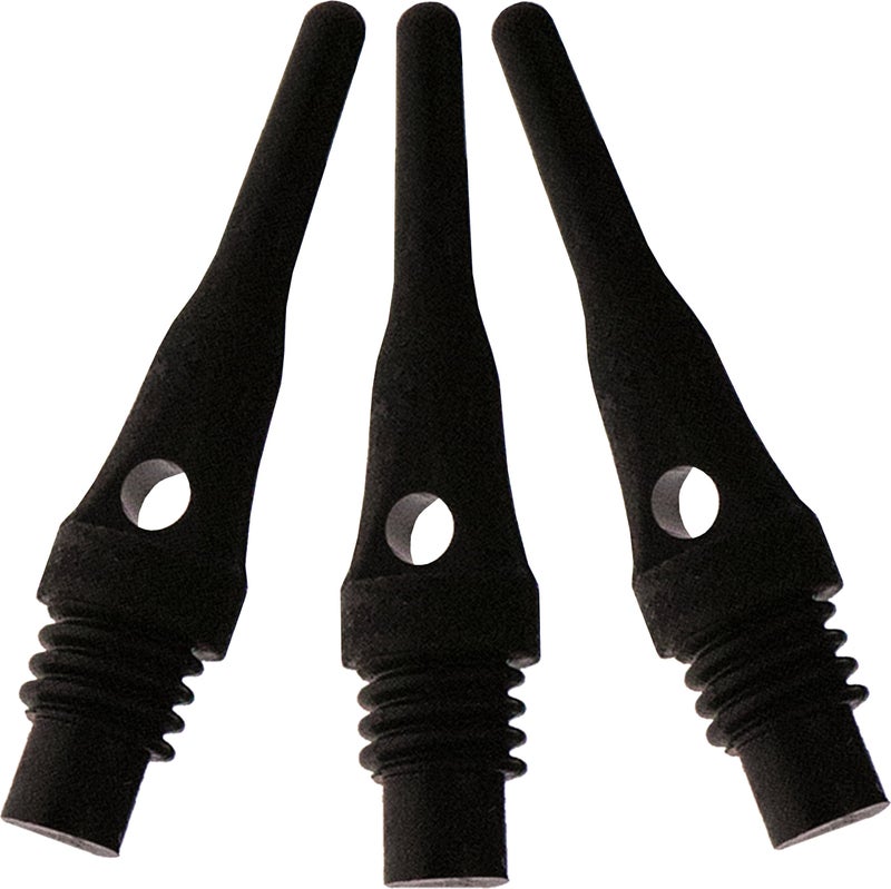 Viper Dart Accessory: Tufflex S.S. (Super Short) 2BA Thread Soft Tip Dart Points, Black, 1000 Pack - Image 1