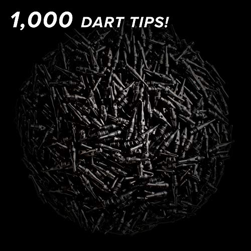 Viper Dart Accessory: Tufflex S.S. (Super Short) 2BA Thread Soft Tip Dart Points, Black, 1000 Pack - Image 3