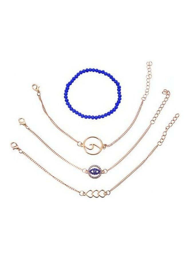 NIBEMINENT - 4-Piece Heart Design Fashion Bracelets Set - Image 1