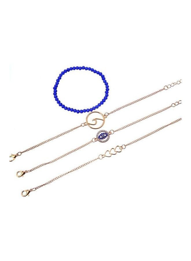 NIBEMINENT - 4-Piece Heart Design Fashion Bracelets Set - Image 1