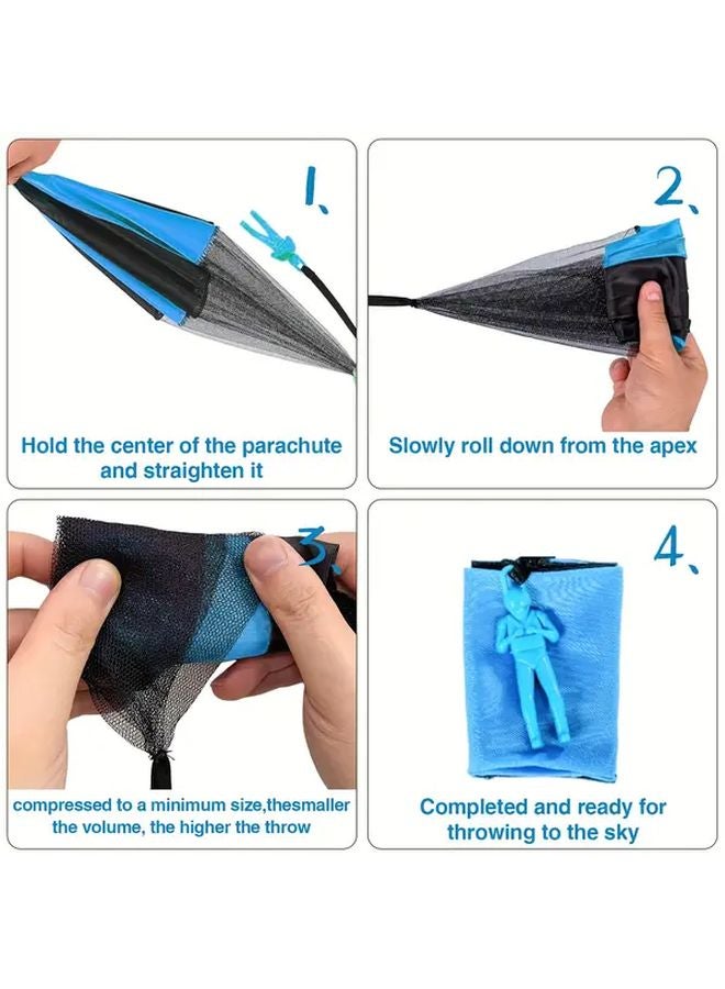 25pcs Random Parachute Toys Tangle Free Hand Tossable Soldier Designs 6 Colors - Image 4