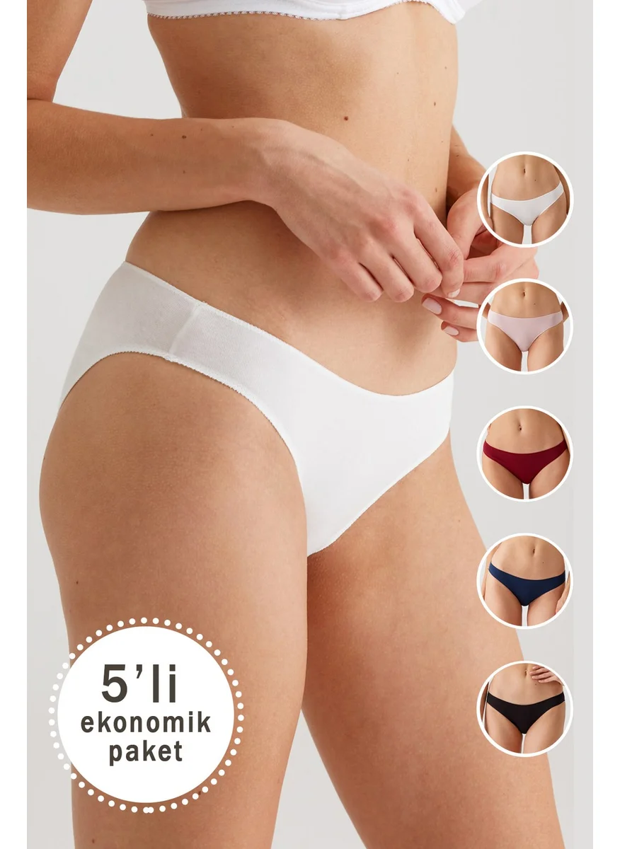 pierre cardin 2050 Women's Noshow Bikini 5 Pack Panties