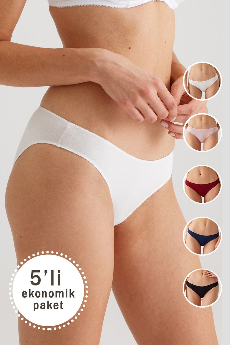 pierre cardin 2050 Women's Noshow Bikini 5 Pack Panties  - Image 1