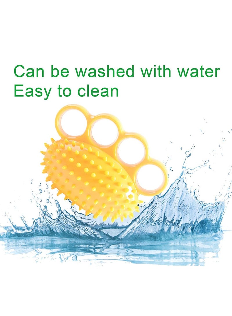 SYOSI Four Finger Exerciser Ball Fitness Sport Hand Gripper Ball Exerciser Strength Training Gym Finger Trainer Therapy Ball for Hand Cramps and Recovery - Image 5