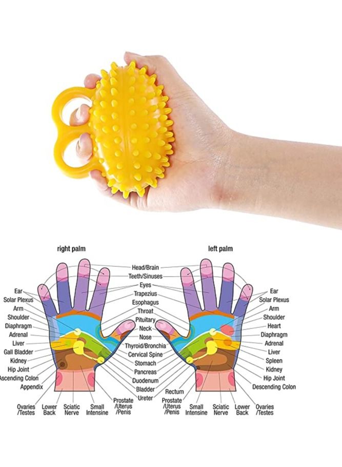 SYOSI Four Finger Exerciser Ball Fitness Sport Hand Gripper Ball Exerciser Strength Training Gym Finger Trainer Therapy Ball for Hand Cramps and Recovery - Image 1
