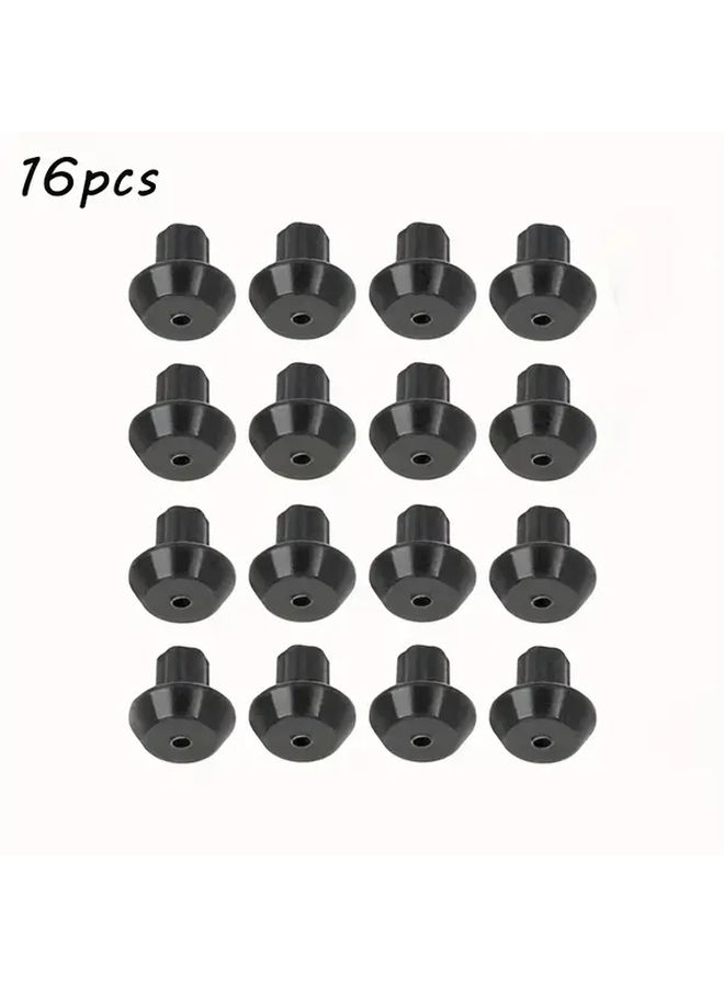 16 Pcs Non Slip Gas Stove Burner Grate Feet Black Replacement Parts For Gas Ranges Secure Cooking Easy Installation Smooth Stovetop Performance - Image 5