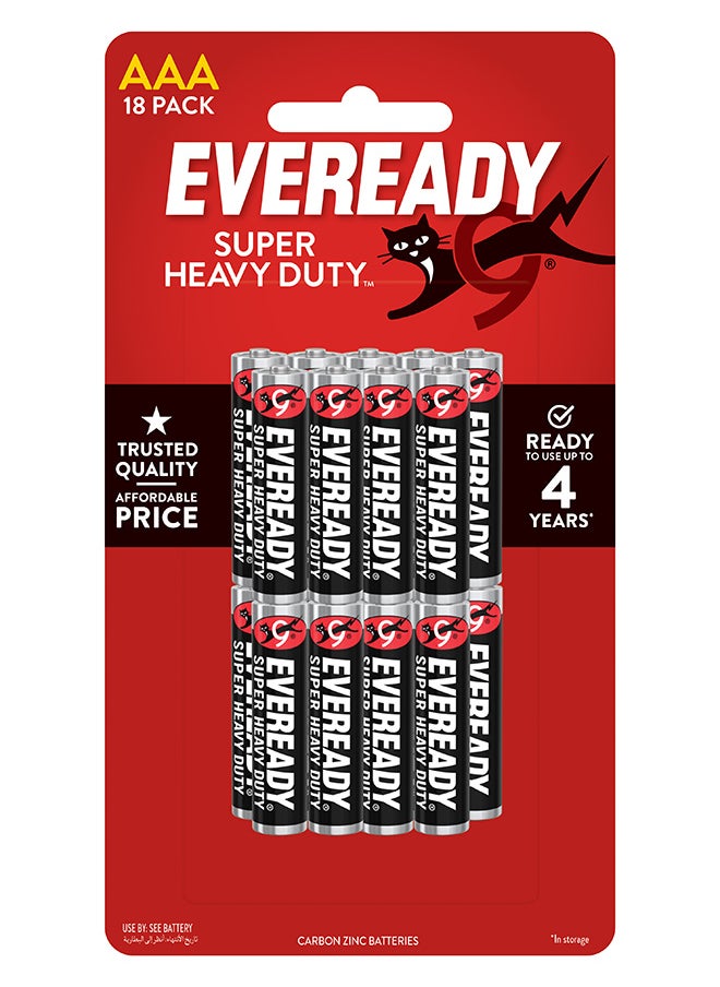 Eveready Eveready Super Heavy Duty AAA Batteries Pack of 18 