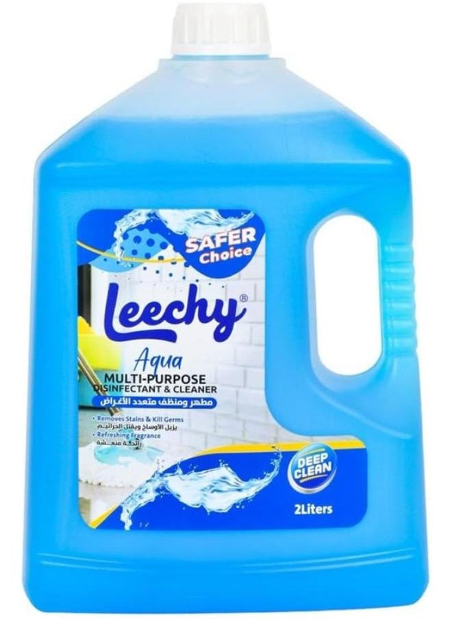 Leechy Multi-Purpose Cleaner & Disinfectant With Aqua Smell - 2 Liters 