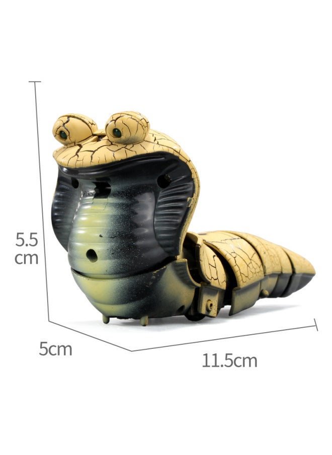 Simulation Infrared Remote Control Small Cobra Strange Remote Control Mini Snake Simulation Animal Electric Toys-Color:7702 Small Cobra (yellow)  - Image 5