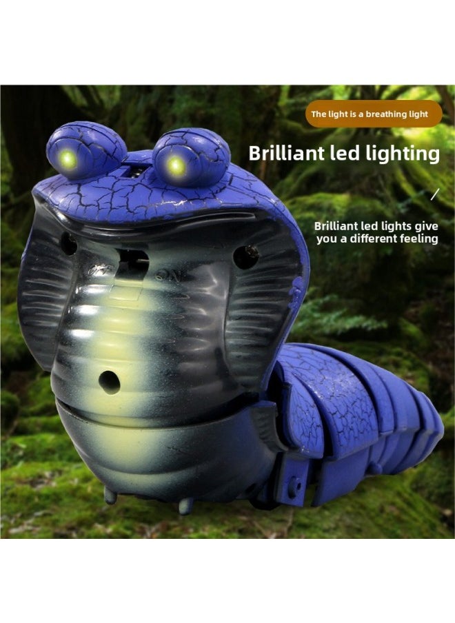 Simulation Infrared Remote Control Small Cobra Strange Remote Control Mini Snake Simulation Animal Electric Toys-Color:7702 Small Cobra (yellow)  - Image 4
