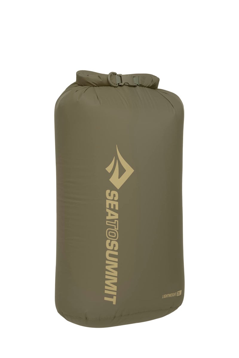 Sea to Summit Lightweight Dry Bag, Multi-Purpose Dry Storage, 20 Liter, Olive Green - Image 1