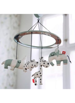 done by deer Done by Deer Musical Mirror Mobile Sleepy Blue - Mobile with Floating Mirror, Lullaby, and Cute Deer Friends for Early Development. Easy to Mount on Cribs, Cots, or Playpens  - Image 2