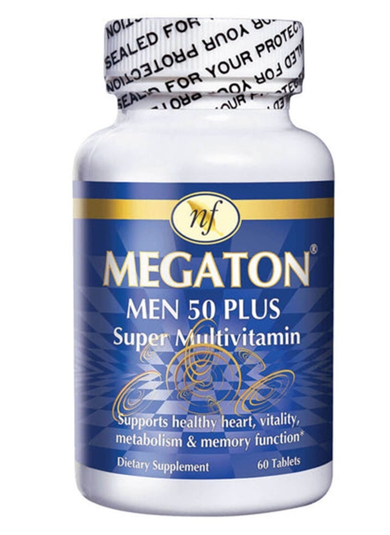 Natural Fervor - Megaton Men 50 plus Super Multivitamin 60 Tablets - Image 1