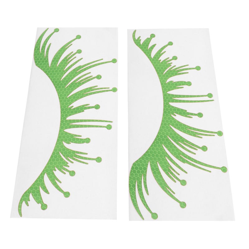 1 Pair of Car Headlight Eyelashes Stickers Reflective Vinyl Decal Fake Eyelash Stickers for Car SUV Truck Cute Car Headlight Decoration - Image 1
