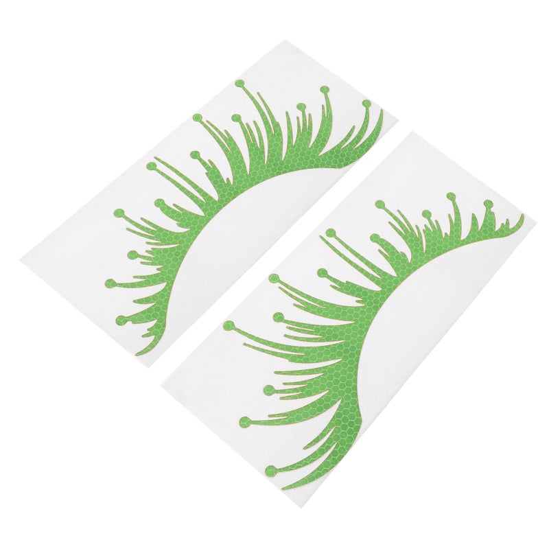 1 Pair of Car Headlight Eyelashes Stickers Reflective Vinyl Decal Fake Eyelash Stickers for Car SUV Truck Cute Car Headlight Decoration - Image 5