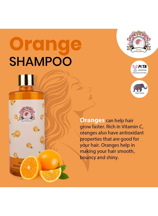 Indrani Cosmetics Indrani Orange Shampoo With Conditioner For Women To Reduce Hair Fall Promote Hair Growth Control Dandruff 500 Ml - Image 4
