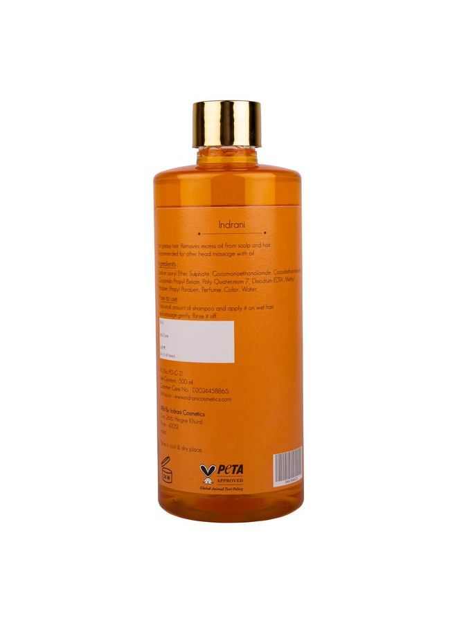 Indrani Cosmetics Indrani Orange Shampoo With Conditioner For Women To Reduce Hair Fall Promote Hair Growth Control Dandruff 500 Ml - Image 3