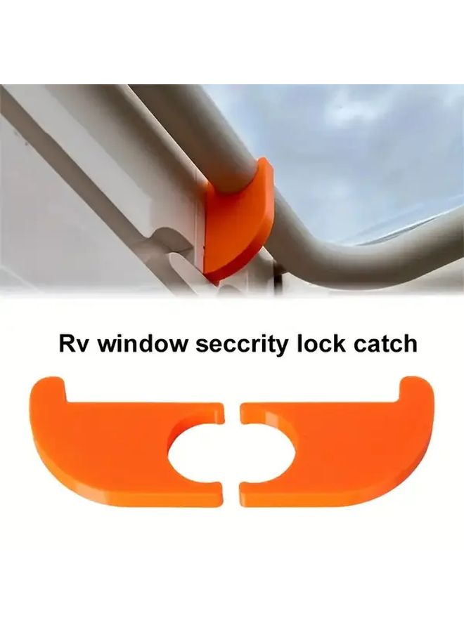 3 Color Roof Window Safety Lock Orange 2pcs for Campervan Caravan Compact Design Roof Hatch Lock Outdoor Travel Camping - Image 3