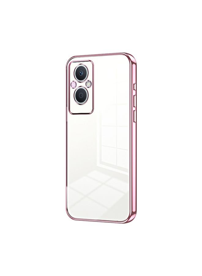S-TOP Case For OPPO Reno7 Z 5G / F21 Pro 5G Transparent Plating Fine Hole Phone Case - Image 1