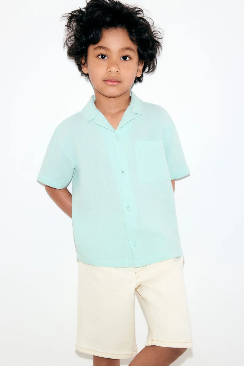 H&M Cotton muslin resort shirt