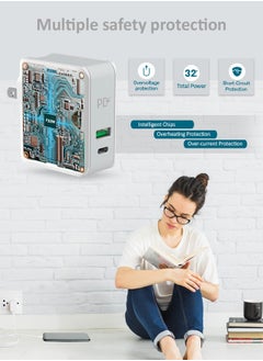Seeken SEEKEN Magneto 32W PD+USB Fast Travel Charger - White | Fast Charging | 2 in 1 | Compact | Power Delivery | Premium Design | High-Quality.  - Image 2