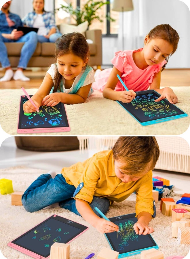 Chase Up LCD Writing Tablet, 2 Packs Drawing Pads for Kids 3 4 5 6 Years Old 8.5 Inch Colorful Lines Doodle Scribble Boards Educational Toys for Boys Girls - Image 3