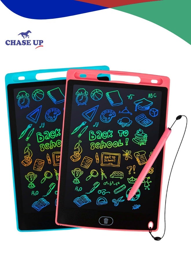 Chase Up LCD Writing Tablet, 2 Packs Drawing Pads for Kids 3 4 5 6 Years Old 8.5 Inch Colorful Lines Doodle Scribble Boards Educational Toys for Boys Girls - Image 1