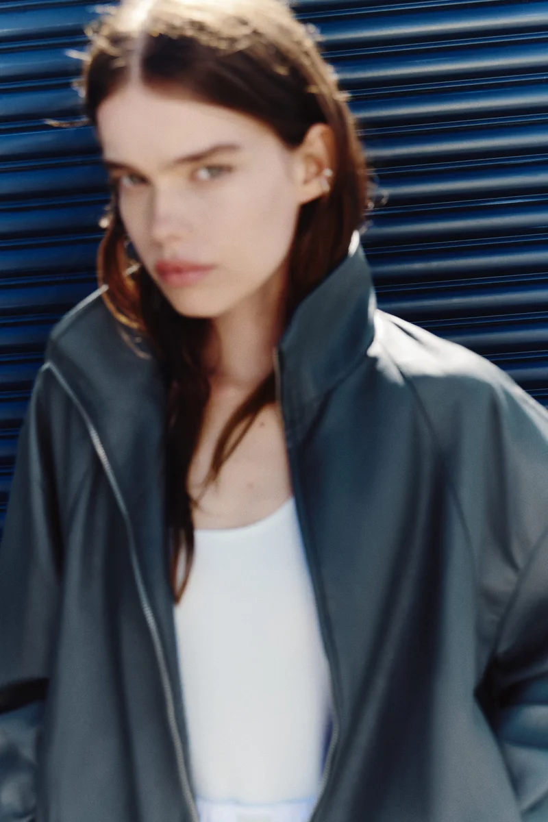 H&M  Balloon-sleeved coated jacket for Women | Best Price UAE