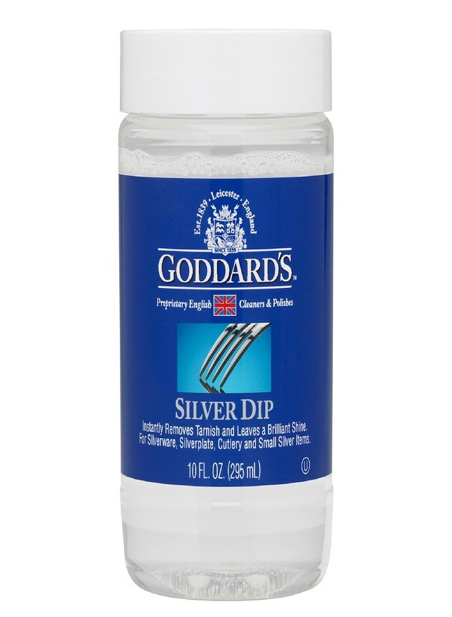 GODDARD'S Goddard’s Silver Cleaner Dip - Silver Jewelry Cleaner Solution for Filigree Metalwork & Small Items - Professional Use Silver Tarnish Remover - Silverware Cleaning Supplies (10 oz) - Image 1