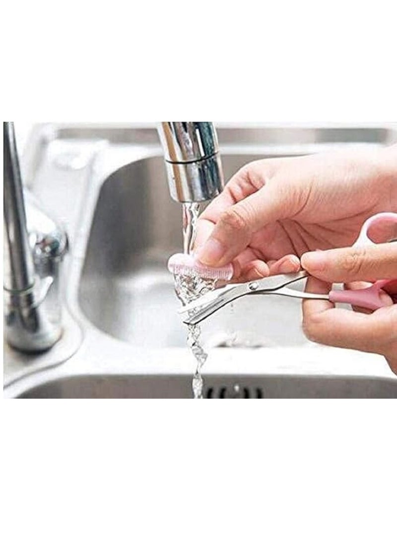 مقص تهذيب الحواجب الدقيق مع مشط للرجال والنساء، أداة تجميل من الفولاذ المقاوم للصدأ للمنزل والسفر  - Image 5
