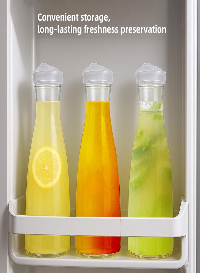 WELKOR 2 pack 50 oz Plastic Water Carafe with Flip Top Lid, Round Base Juice Containers for Mimosa Bar - BPA-Free Leakproof Beverage Pitcher for Water, Iced Tea, Milk & Fridge Storage（2Pack/50oz ） - Image 5