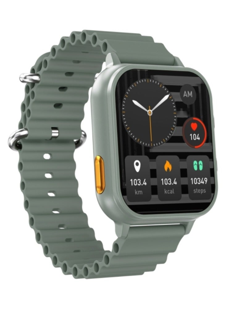 AROAQ N22 1.96 inch Color Screen  2 in 1 Smart Watch And TWS Headphone,Support Heart Rate Monitoring / Blood Pressure Monitoring / Blood Oxygen Monitoring(GREEN)  - Image 2