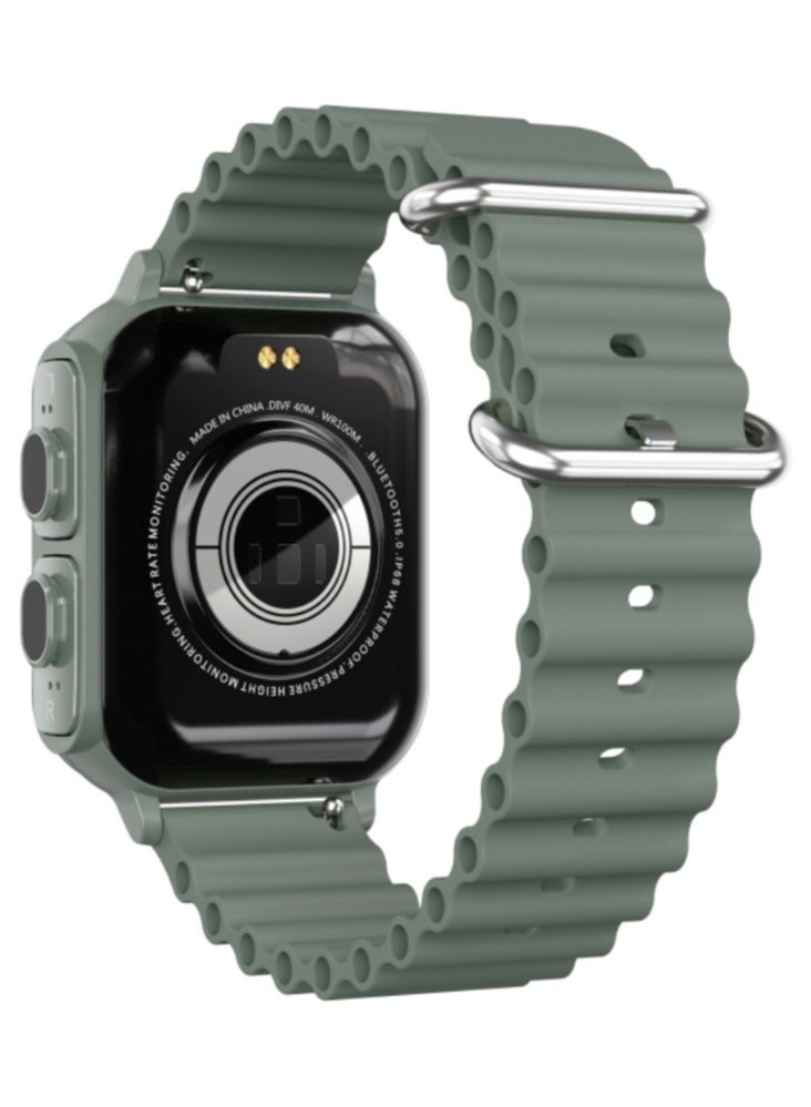 AROAQ N22 1.96 inch Color Screen  2 in 1 Smart Watch And TWS Headphone,Support Heart Rate Monitoring / Blood Pressure Monitoring / Blood Oxygen Monitoring(GREEN)  - Image 3