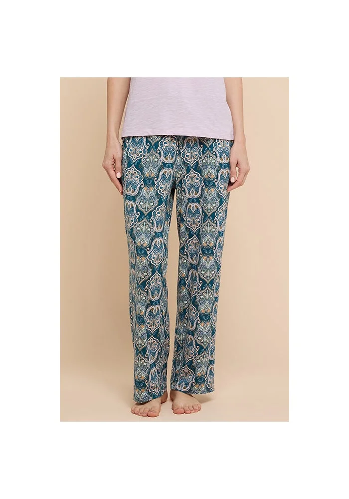 R&b Patterned Lounge Pants with Drawstring Waist