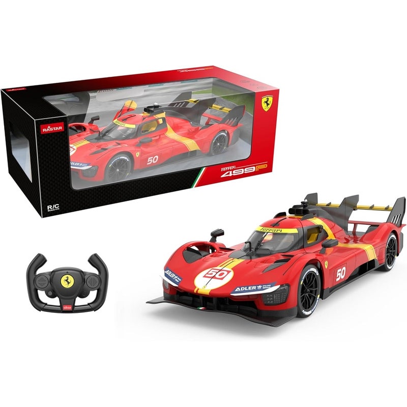 Rastar - Ferrari 499P 1/14 with Remote Control - Red - 10110 - Image 1