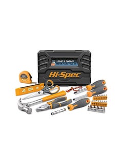 Hi-Spec 38 Piece Home & Office Tool Kit Set. Complete Set of Repair & Maintenance Hand Tools with Hammer, Pliers & Screwdrivers. Carried in a Portable Box Carry Case  - Image 2