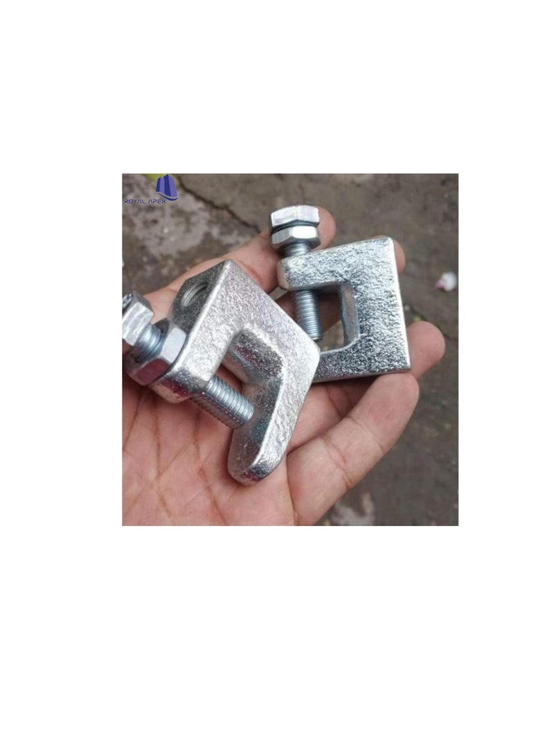 High Quality Wide Mouth Galvanized Beam Clamps (2, 6mm) - Image 3