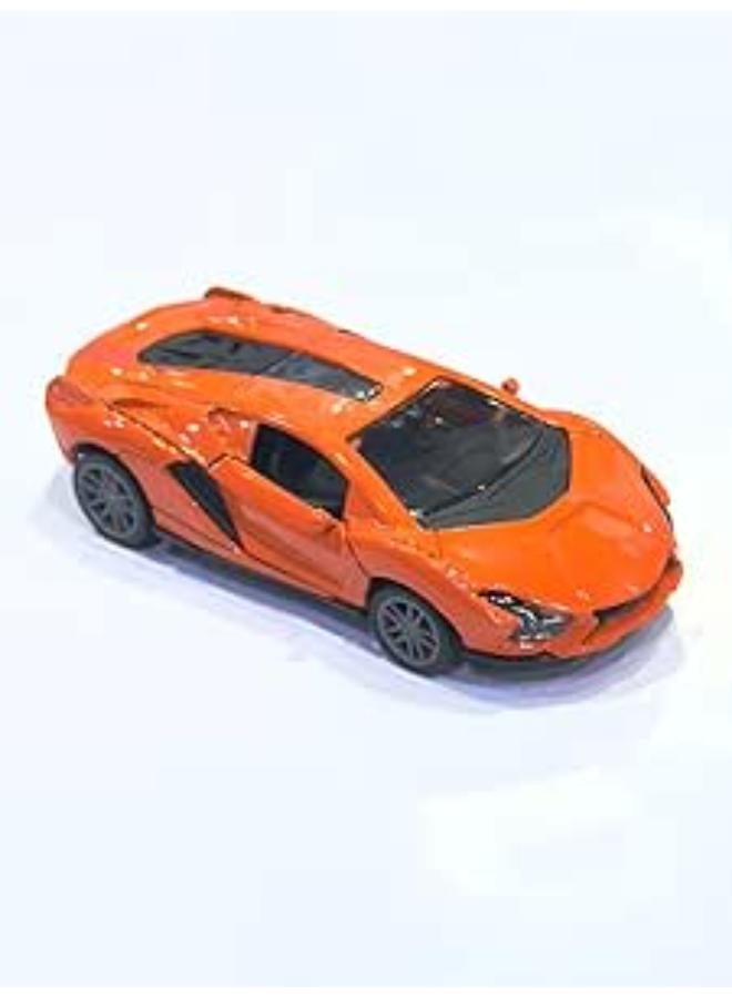 نموذج سيارة رياضية مصبوبة بمقياس 1:32 (برتقالي)