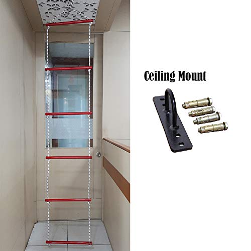 azuka climbing rope ladder indoor/outdoor for kids- Multi color - Image 4