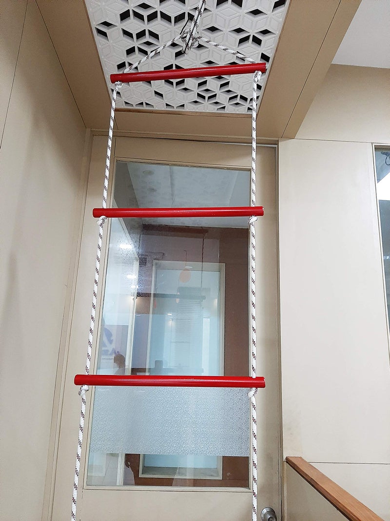 azuka climbing rope ladder indoor/outdoor for kids- Multi color - Image 2
