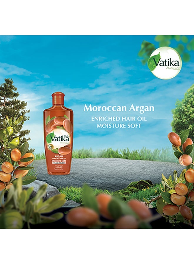 Dabur Argan Enriched Hair Oil Moisture Soft 300ml - Image 3