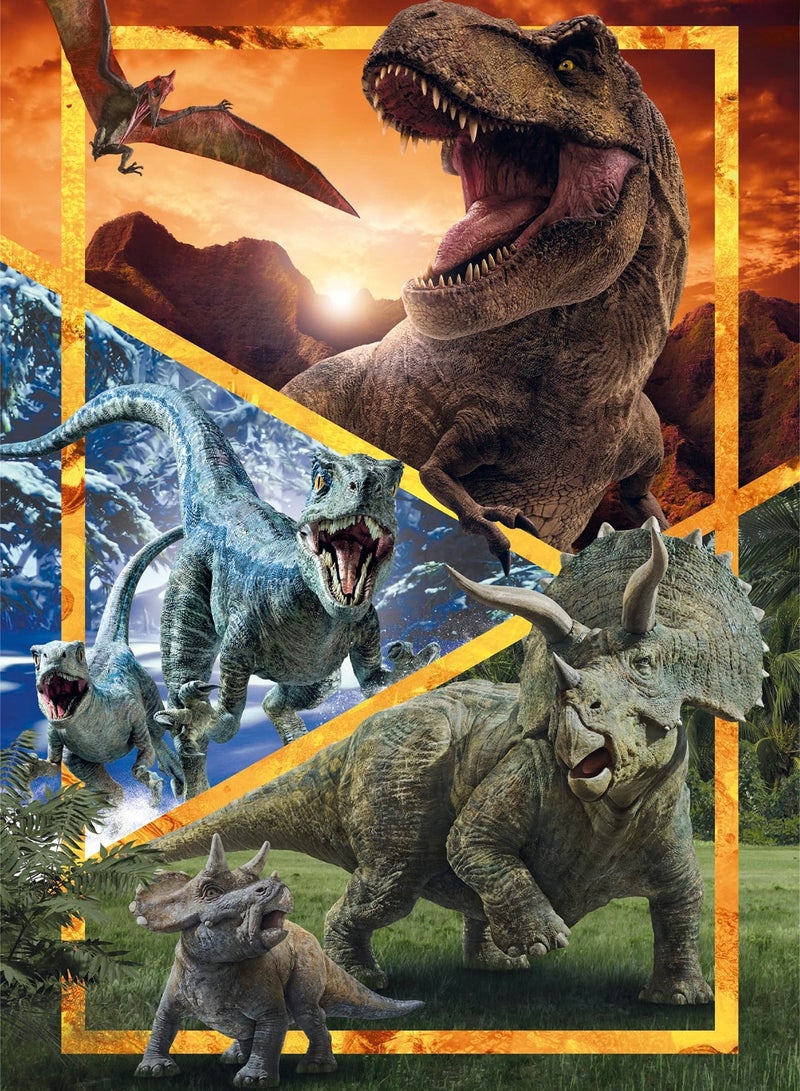 Clementoni Jurassic World Puzzle for Kids 104 Pieces – Jigsaw Puzzle Game, Fun Educational Toy for Developing Intelligence and Concentration for Kids Aged 6 Years and Above - Image 4
