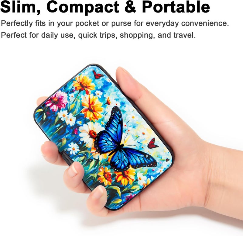 Kaabao Credit Card Holder Small RFID Blocking Wallet Business Metal Slim Mini Aluminum Hard Case for Women Men - Image 4
