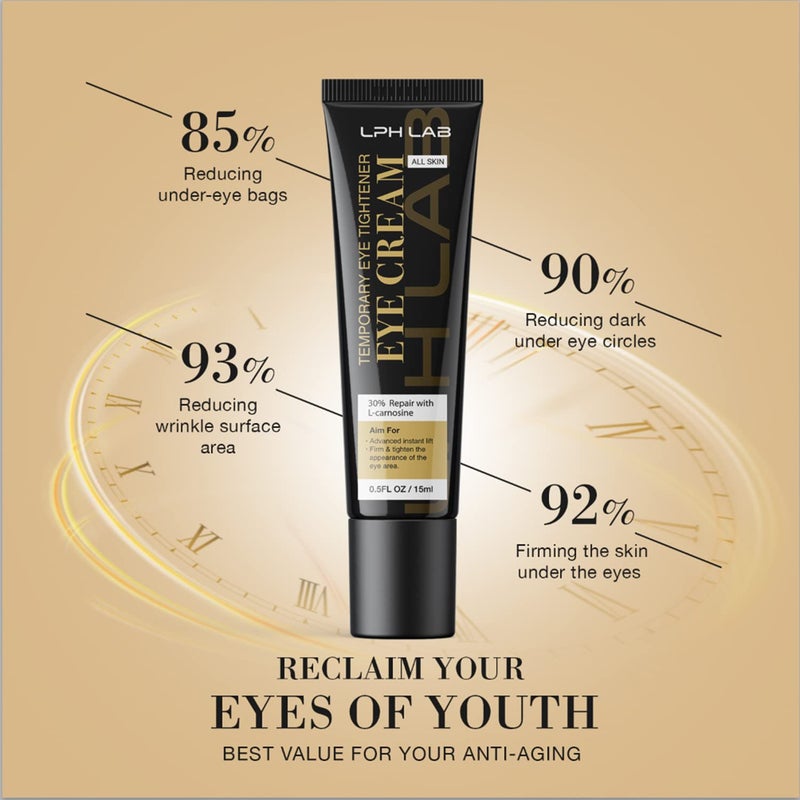 LPH LAB Temporary Eye Tightener Eye Cream, Instant Reduces Under-Eye Bags, Dark Circles&Puffiness, Anti Aging Fine Lines, Firm That Delicate Skin Under Your Eyes 0.5 oz - Image 5