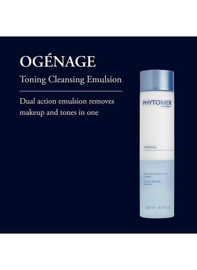 Phytomer - Ogénage Toning Emulsion Face Cleanser Purifying Skin Cleanser Removes Makeup And Tones In One Soothing Antiaging Facial Cleanser 250Ml - Image 1