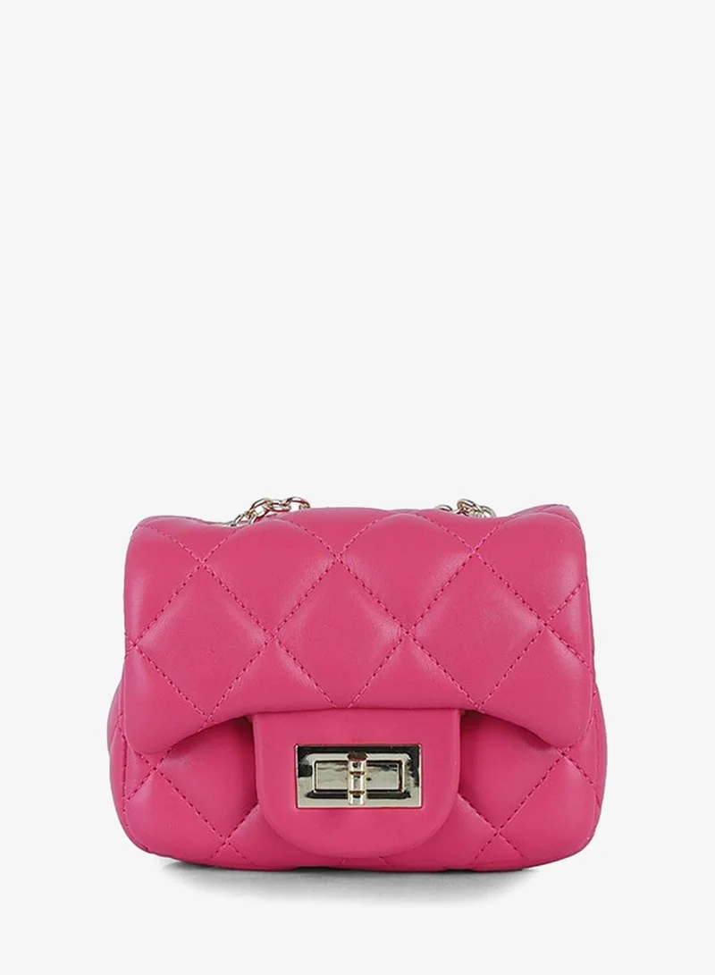Lion Llama Mini Quilted PU Crossbody Bag | Trendy Mini Quilted Shoulder Purse for Women & Girls | Stylish Small Handbag
