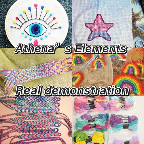 Athena's Elements Athena’s Elements Embroidery Floss | Rainbow Thread for Embroidery, Cross Stitch Thread, Customized Independent Packaging（100 Colors）(Unicorn Color Palettes) - Image 4