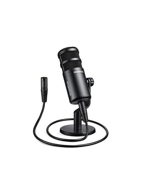MAONO XLR Podcast Microphone, Cardioid Studio Dynamic Mic for Vocal Recording, Streaming, Voice-Over, Voice Isolation Technology, Metal Mic, Works for Audio Interface, Mixer, Sound Card-PD100