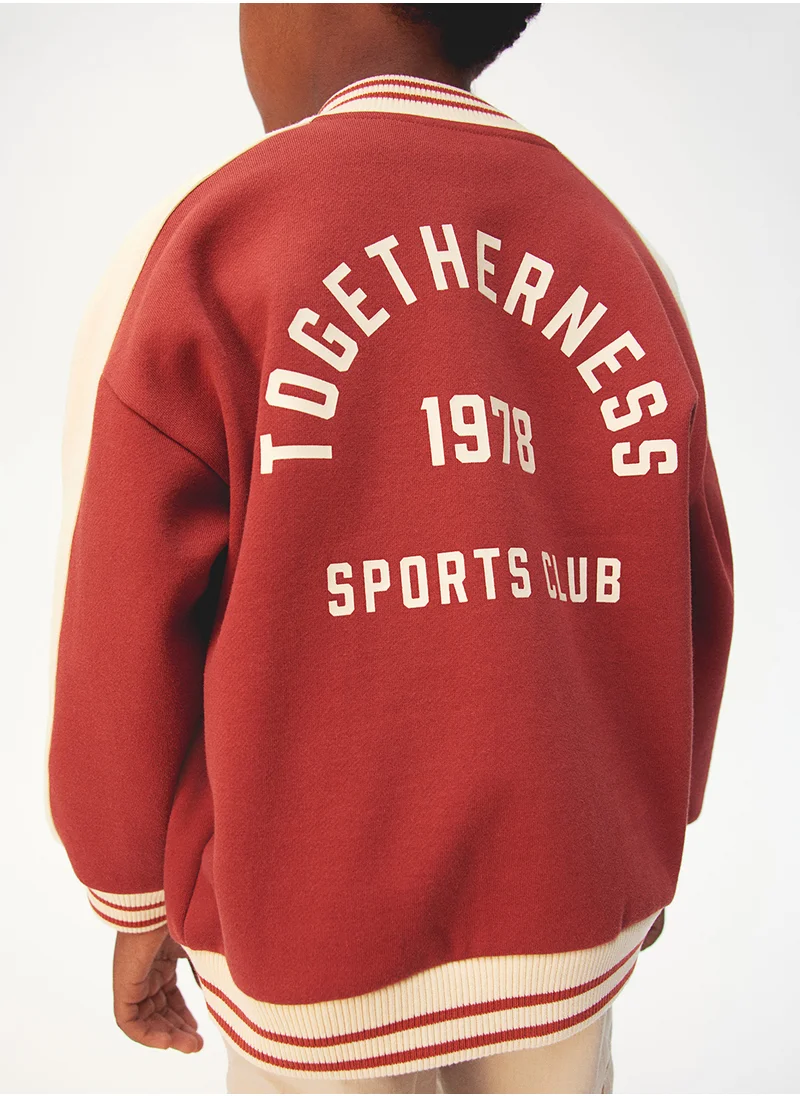 H&M Sweatshirt Baseball Jacket