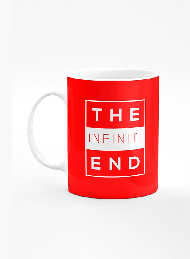 Stylizedd Designer Printed Coffee Mug with Heavy Duty Handle 11oz Ceramic Personalised Gift Mugs Cup [Microwave Safe & Dishwasher Proof] - The infinite end - Image 1